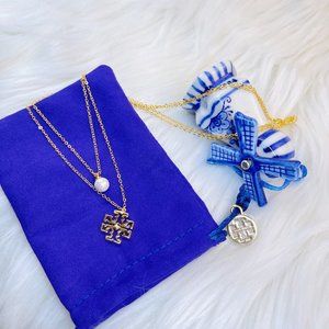 TORY BURCH Britten Pearl 2 layers necklace Brand New, never worn